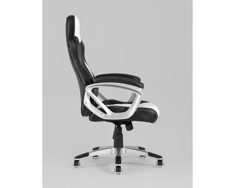 Купить Кресло спортивное TopChairs Continental белый, Цвет: белый/серый, фото 4
