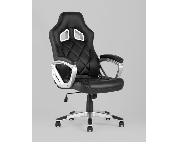 Купить Кресло спортивное TopChairs Continental черный, Цвет: черный/серый, фото 2