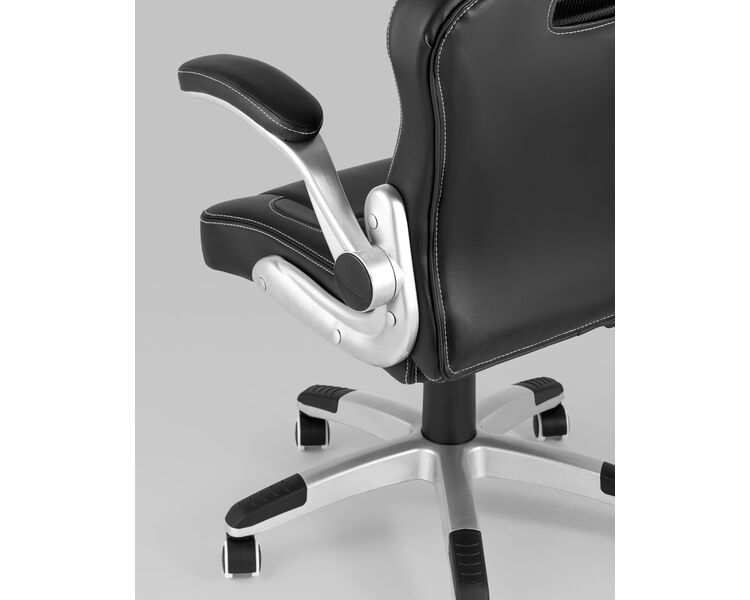 Купить Кресло спортивное TopChairs Genesis черный, Цвет: черный/серый, фото 8