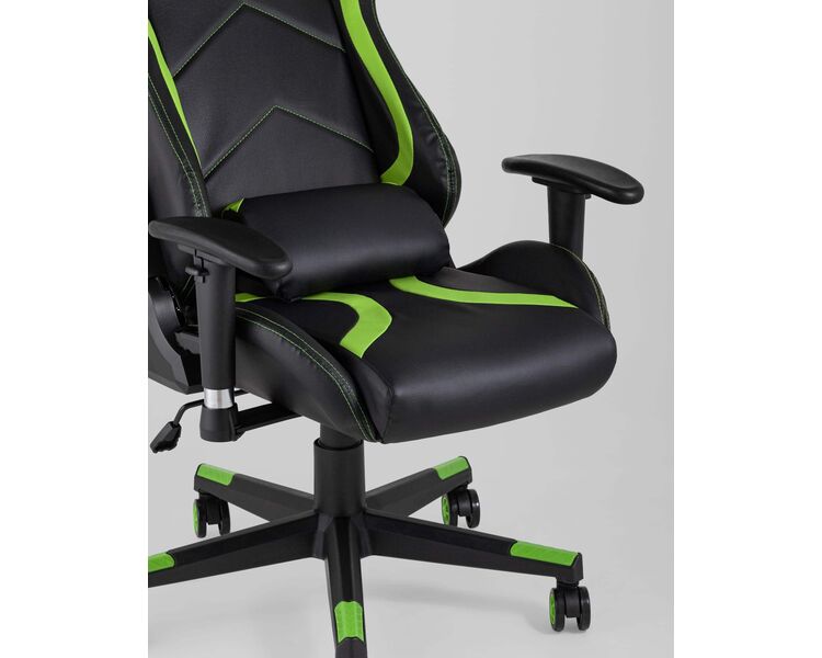 Купить Кресло игровое TopChairs Cayenne зеленый, Цвет: зеленый/черный, фото 9