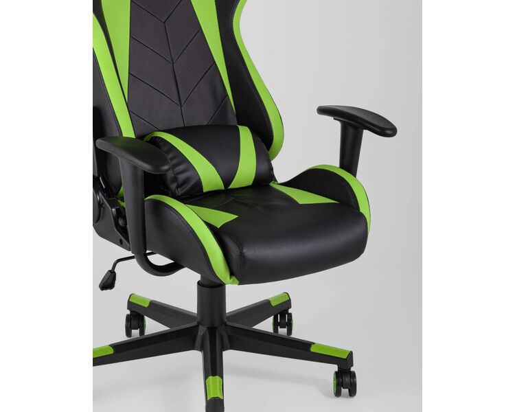Купить Кресло игровое TopChairs Gallardo зеленый, Цвет: зеленый/черный, фото 9