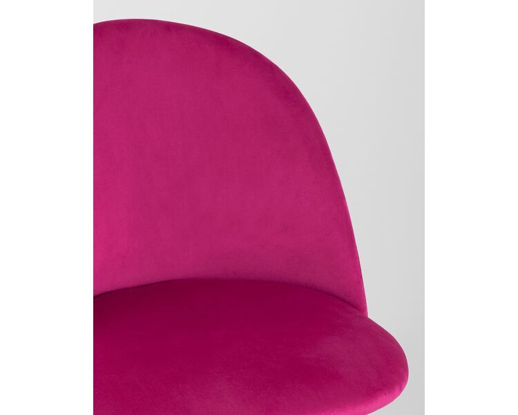 Купить Обеденная группа стол Стокгольм 120-160*80, 4 стула Лион велюр розовый, Цвет: розовый, фото 9