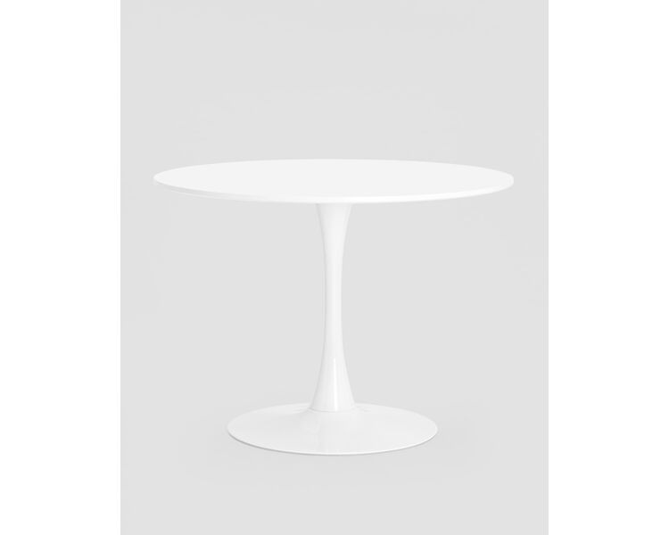 Купить Обеденная группа стол Tulip D100 белый, 4 стула Style DSW белые, Цвет: белый-4, фото 2