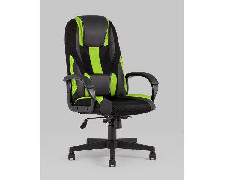 Купить Кресло игровое TopChairs ST-CYBER 9 зеленый, Цвет: черный/зеленый, фото 2