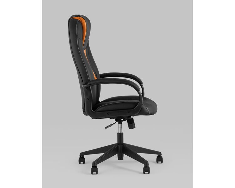 Купить Кресло игровое TopChairs ST-CYBER 8 оранжевый, Цвет: черный/оранжевый, фото 3