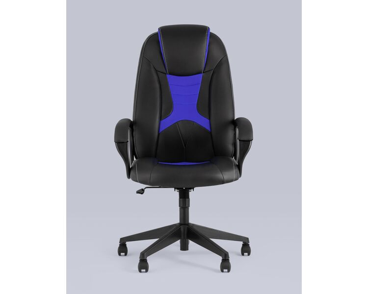 Купить Кресло игровое TopChairs ST-CYBER 8 синий, Цвет: черный/синий, фото 6