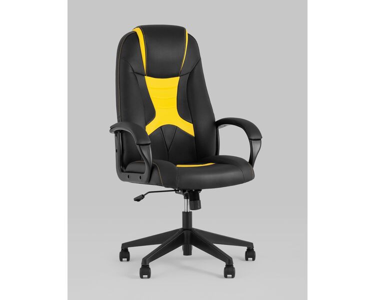 Купить Кресло игровое TopChairs ST-CYBER 8 желтый, Цвет: черный/желтый, фото 2