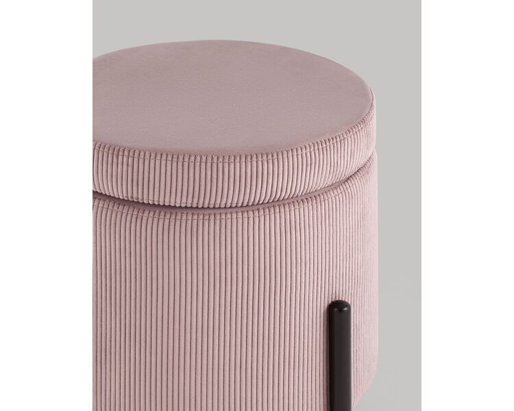 Купить Пуф Дали с ящиком велюр пыльно-розовый, Цвет: пыльно-розовый, фото 6
