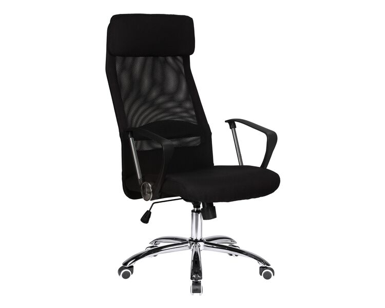Купить Офисное кресло для персонала DOBRIN PIERCE (чёрный) черный/хром