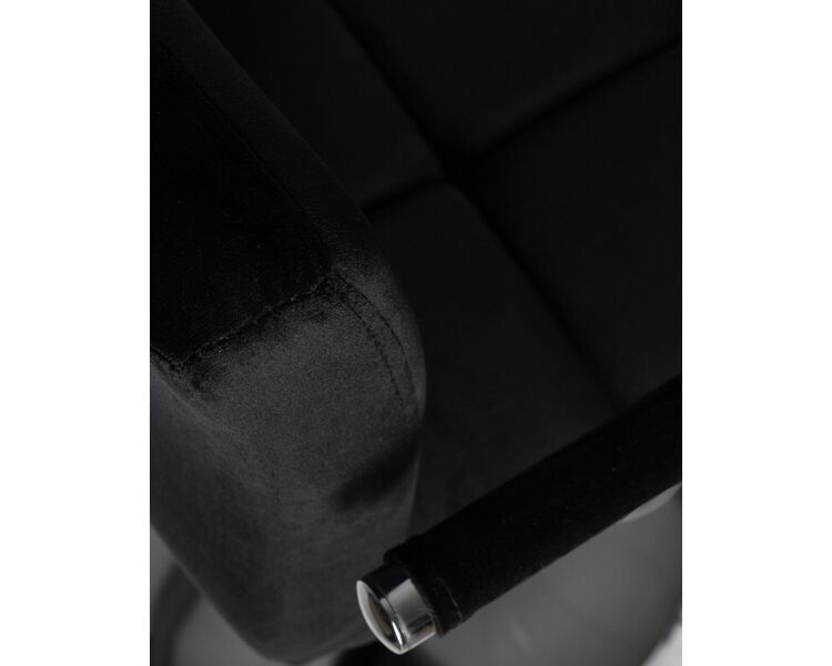 Купить Стул барный DOBRIN KRUGER ARM (черный велюр (MJ9-101)) велюр чёрный/хром, фото 8
