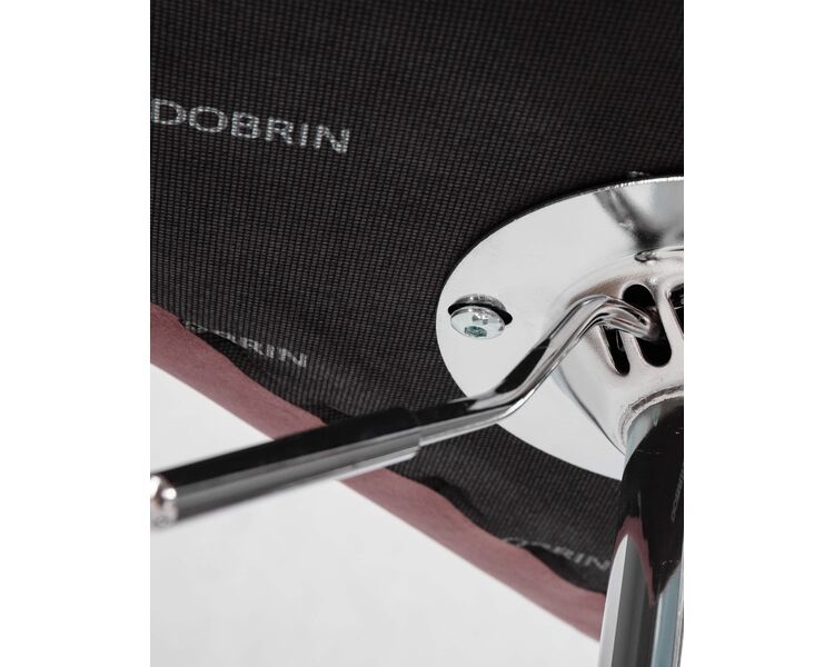 Купить Стул барный DOBRIN KRUGER ARM (пудрово-розовый велюр (MJ9-32)) велюр пудрово-розовый/хром, фото 10