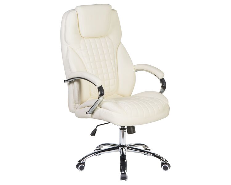 Купить Офисное кресло для руководителей DOBRIN CHESTER (кремовый) бежевый/хром