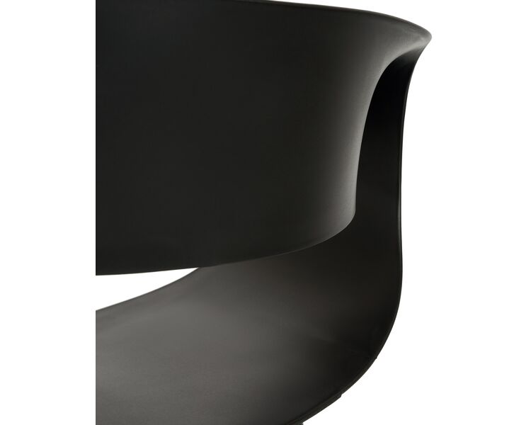Купить Стул обеденный DOBRIN ALIEN (ножки светлый бук, цвет чёрный (B-03)) пластик черный/натуральный, фото 7