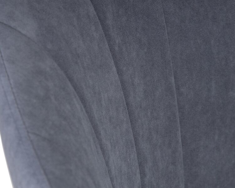 Купить Стул обеденный DOBRIN NAOMI (ЭМАЛЬ ЧЕРНЫЙ МУАР велюр Catania Steel) ткань темно-серый/черный, фото 9
