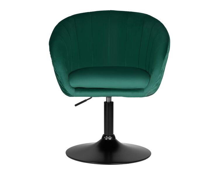 Купить Кресло дизайнерское DOBRIN EDISON BLACK (зеленый велюр (1922-9)) велюр зеленый/черный, фото 6