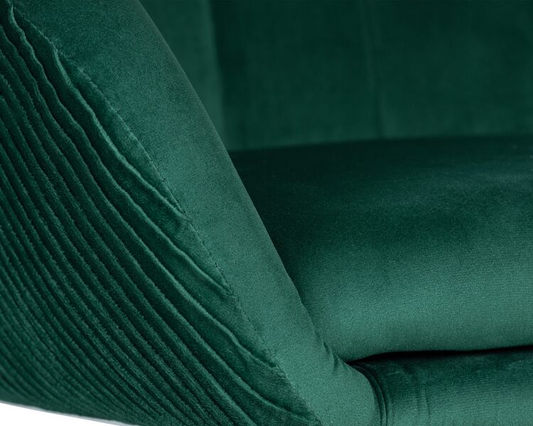 Купить Кресло дизайнерское DOBRIN EDISON BLACK (зеленый велюр (1922-9)) велюр зеленый/черный, фото 7