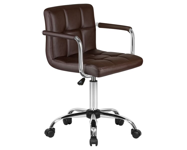 Купить Офисное кресло для персонала DOBRIN TERRY (коричневый) коричневый/хром, фото 2
