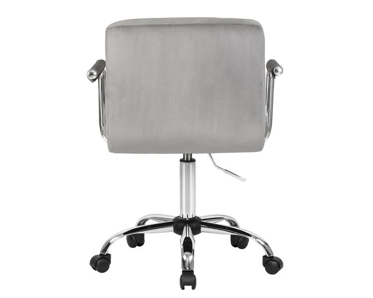 Купить Офисное кресло для персонала DOBRIN TERRY (серый велюр (MJ9-75)) серый/хром, фото 5