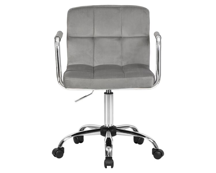 Купить Офисное кресло для персонала DOBRIN TERRY (серый велюр (MJ9-75)) серый/хром, фото 6