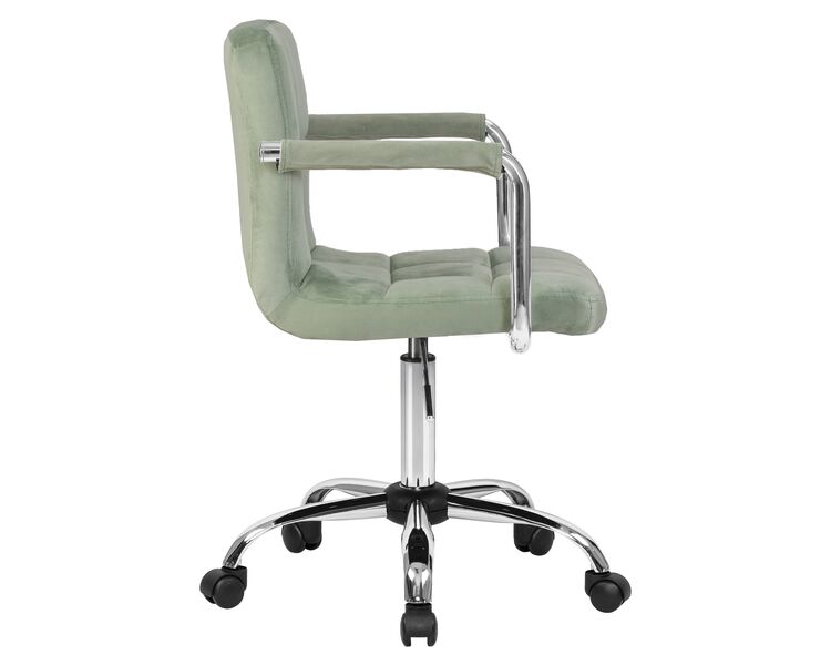 Купить Офисное кресло для персонала DOBRIN TERRY (мятный велюр (MJ9-87)) зеленый/хром, фото 3