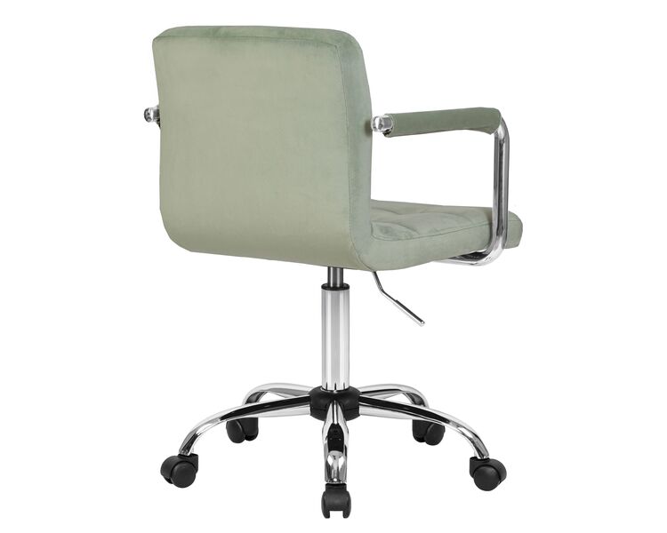 Купить Офисное кресло для персонала DOBRIN TERRY (мятный велюр (MJ9-87)) зеленый/хром, фото 4