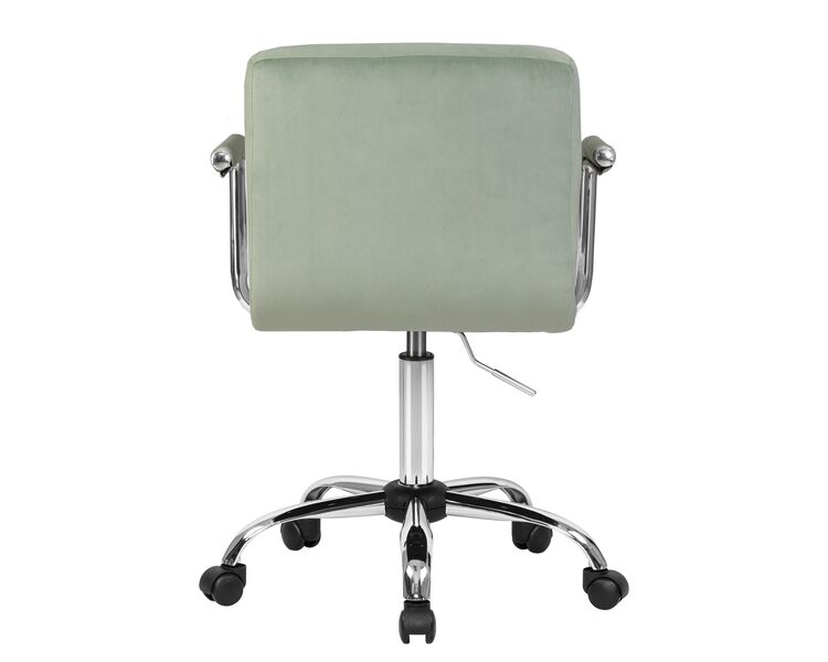 Купить Офисное кресло для персонала DOBRIN TERRY (мятный велюр (MJ9-87)) зеленый/хром, фото 5