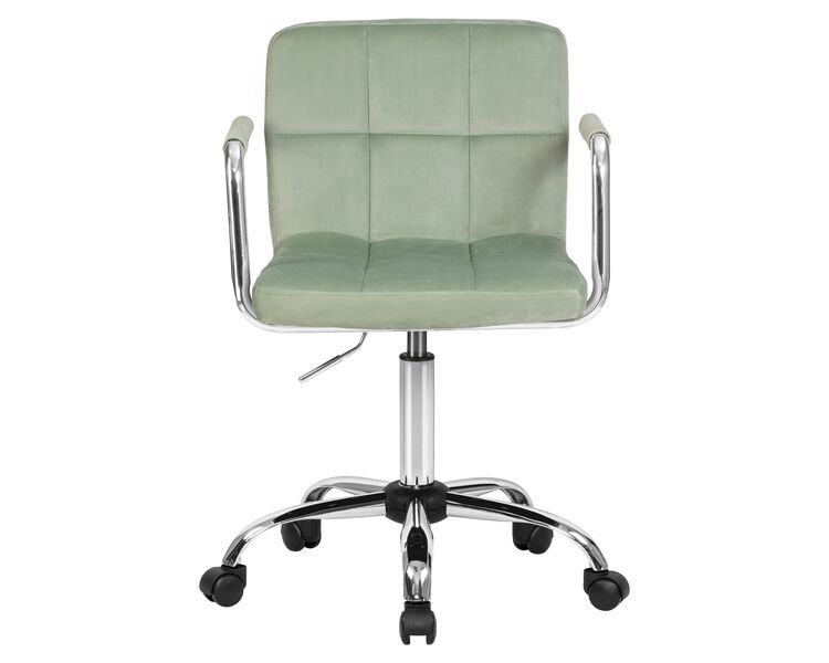 Купить Офисное кресло для персонала DOBRIN TERRY (мятный велюр (MJ9-87)) зеленый/хром, фото 6