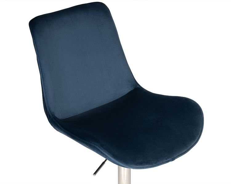 Купить Кресло офисное DOBRIN DORA (синий велюр (1922-20), хромированная сталь) синий/хром, фото 9