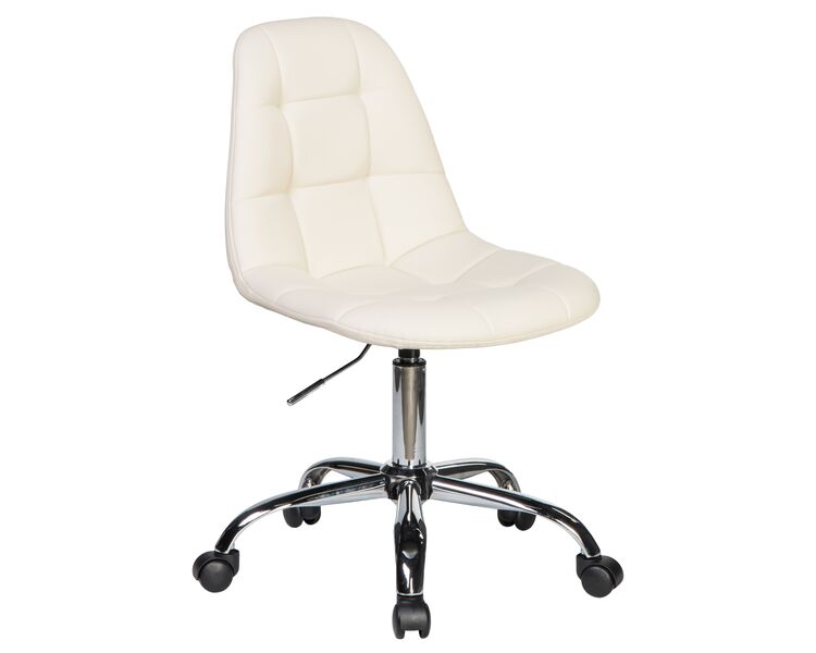 Купить Офисное кресло для персонала DOBRIN MONTY (кремовый) кремовый/хром, фото 2