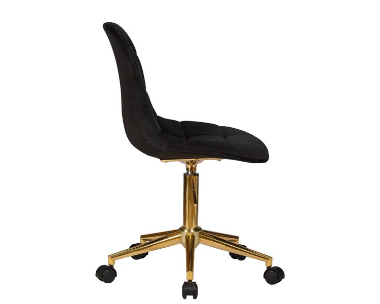 Купить Офисное кресло для персонала DOBRIN MONTY GOLD (чёрный велюр (MJ9-101)) черный/хром, фото 3
