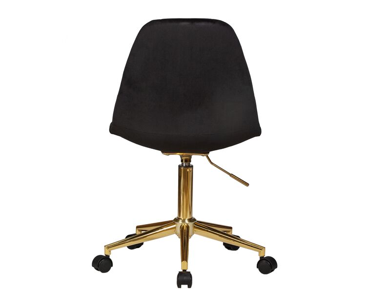 Купить Офисное кресло для персонала DOBRIN MONTY GOLD (чёрный велюр (MJ9-101)) черный/хром, фото 5