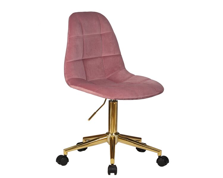 Купить Офисное кресло для персонала DOBRIN MONTY GOLD (розовый велюр (MJ9-32)) розовый/хром, фото 2