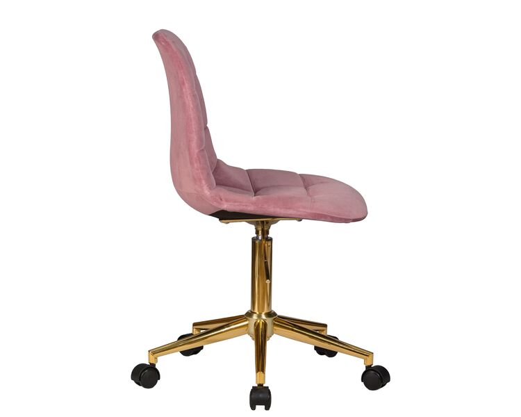Купить Офисное кресло для персонала DOBRIN MONTY GOLD (розовый велюр (MJ9-32)) розовый/хром, фото 3