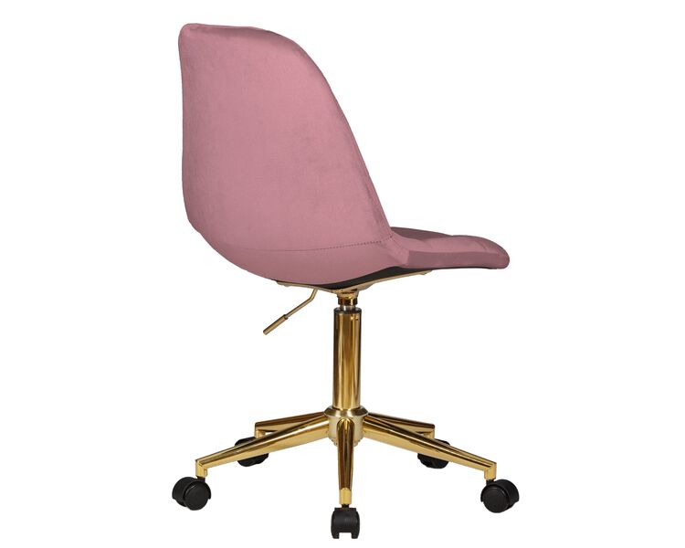 Купить Офисное кресло для персонала DOBRIN MONTY GOLD (розовый велюр (MJ9-32)) розовый/хром, фото 4