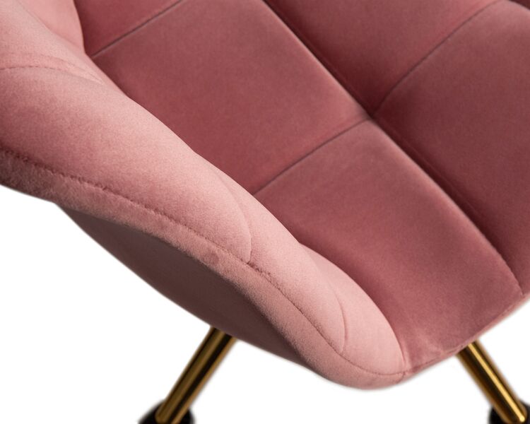 Купить Офисное кресло для персонала DOBRIN MONTY GOLD (розовый велюр (MJ9-32)) розовый/хром, фото 9