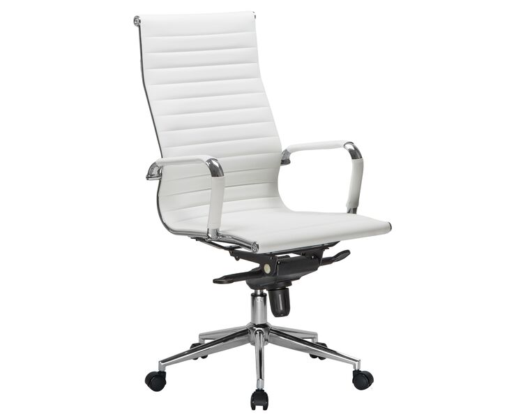 Купить Офисное кресло для руководителей DOBRIN CLARK (белый) белый/хром, фото 2