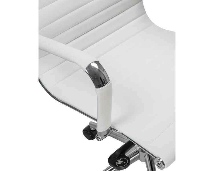 Купить Офисное кресло для руководителей DOBRIN CLARK (белый) белый/хром, фото 8