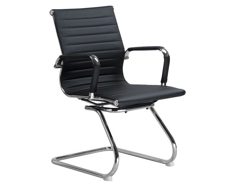 Купить Офисное кресло для посетителей DOBRIN CODY (чёрный) черный/хром, фото 2