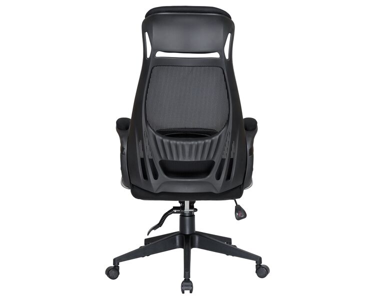 Купить Офисное кресло для руководителей DOBRIN STEVEN BLACK (чёрный пластик, чёрная ткань) черный/черный, фото 5