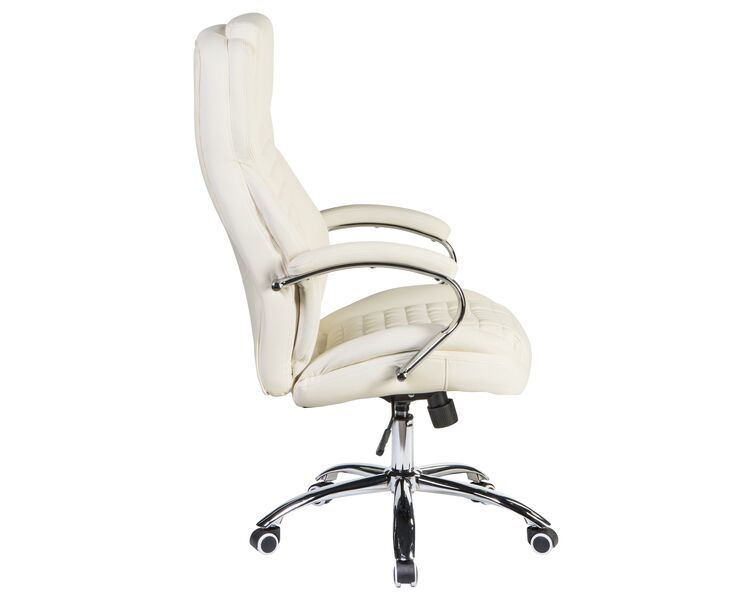 Купить Офисное кресло для руководителей DOBRIN CHESTER (кремовый) бежевый/хром, фото 2