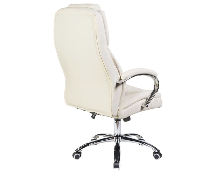 Купить Офисное кресло для руководителей DOBRIN CHESTER (кремовый) бежевый/хром, фото 3