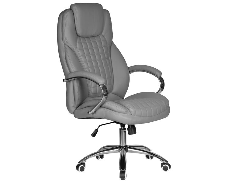 Купить Офисное кресло для руководителей DOBRIN CHESTER (серый) серый/хром, фото 2