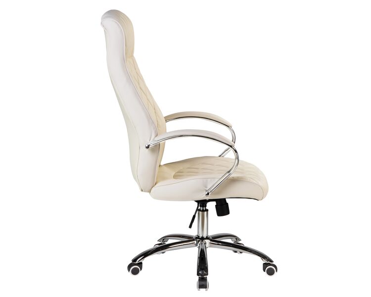 Купить Офисное кресло для руководителей DOBRIN BENJAMIN (кремовый) бежевый/хром, фото 3