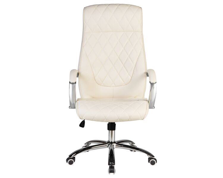 Купить Офисное кресло для руководителей DOBRIN BENJAMIN (кремовый) бежевый/хром, фото 6