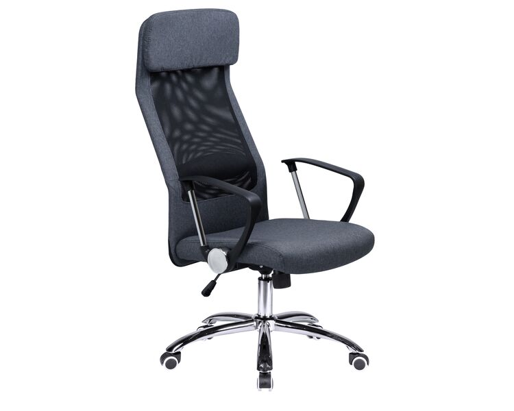 Купить Офисное кресло для персонала DOBRIN PIERCE (серый) черный/хром, фото 2
