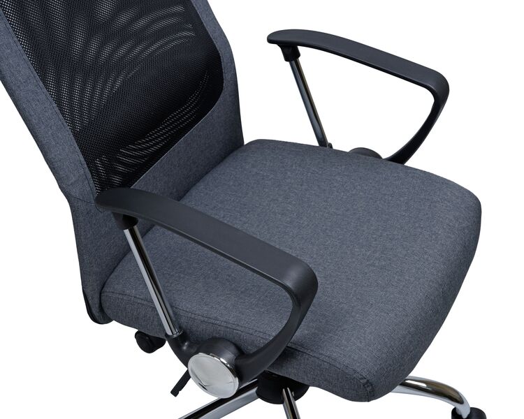 Купить Офисное кресло для персонала DOBRIN PIERCE (серый) черный/хром, фото 7