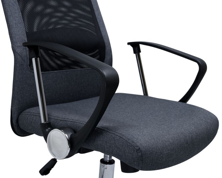 Купить Офисное кресло для персонала DOBRIN PIERCE (серый) черный/хром, фото 8