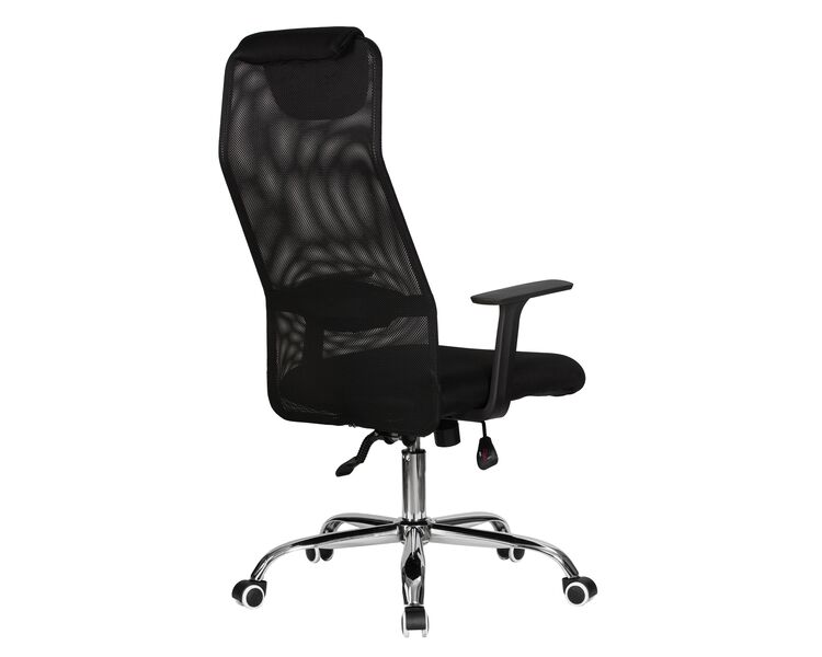 Купить Офисное кресло для персонала DOBRIN WILSON (чёрный) черный/хром, фото 4