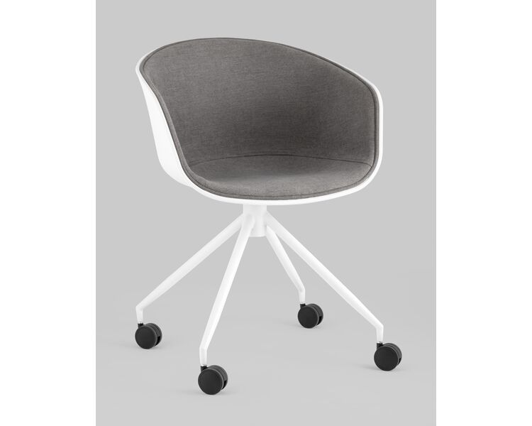 Купить Кресло офисное LIBRA рогожка серый/черный, Цвет: серый, фото 2