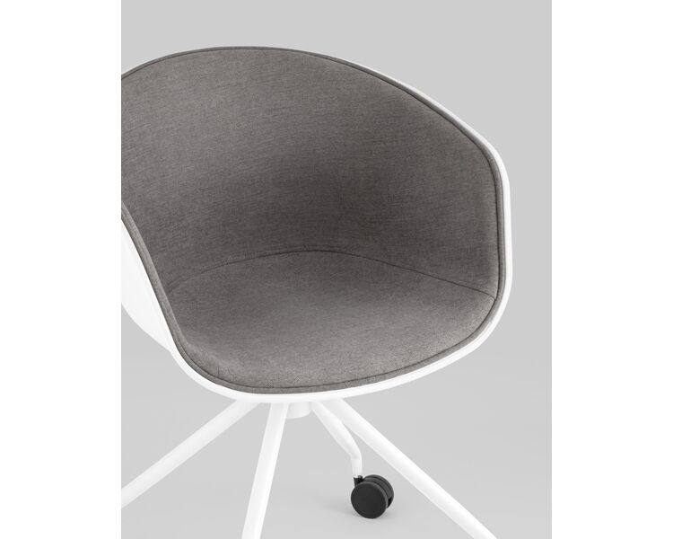 Купить Кресло офисное LIBRA рогожка серый/черный, Цвет: серый, фото 10